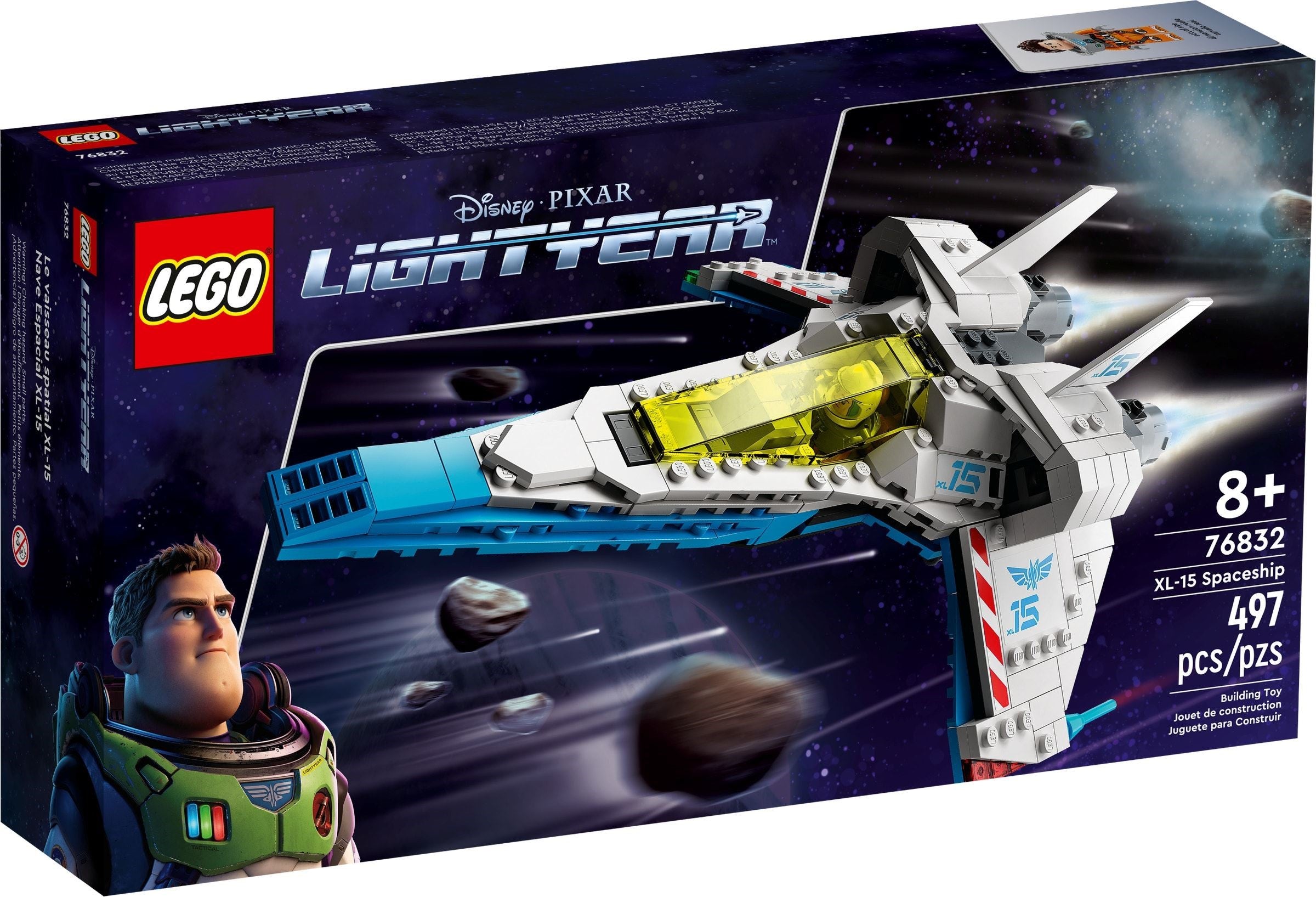 LEGO Disney and Pixar's Lightyear XL-15 Spaceship 76832