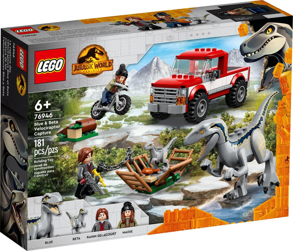 LEGO Jurassic World Blue and Beta Velociraptor Capture 76946