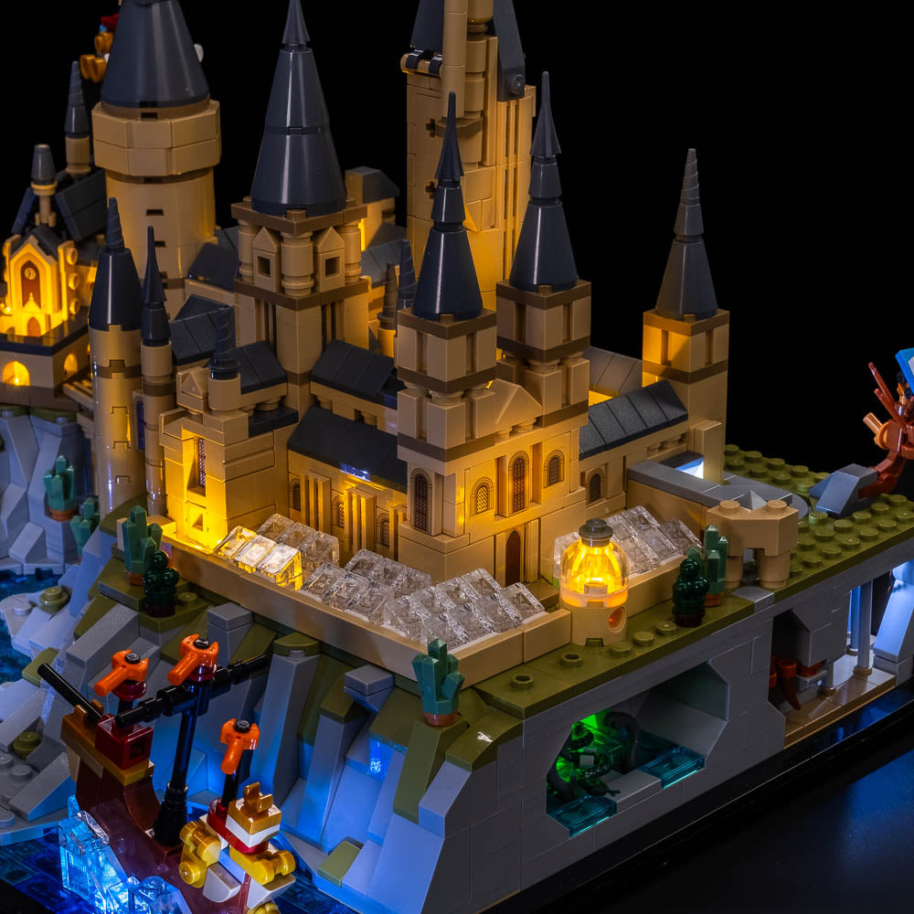 Hogwarts lego castle lights best sale