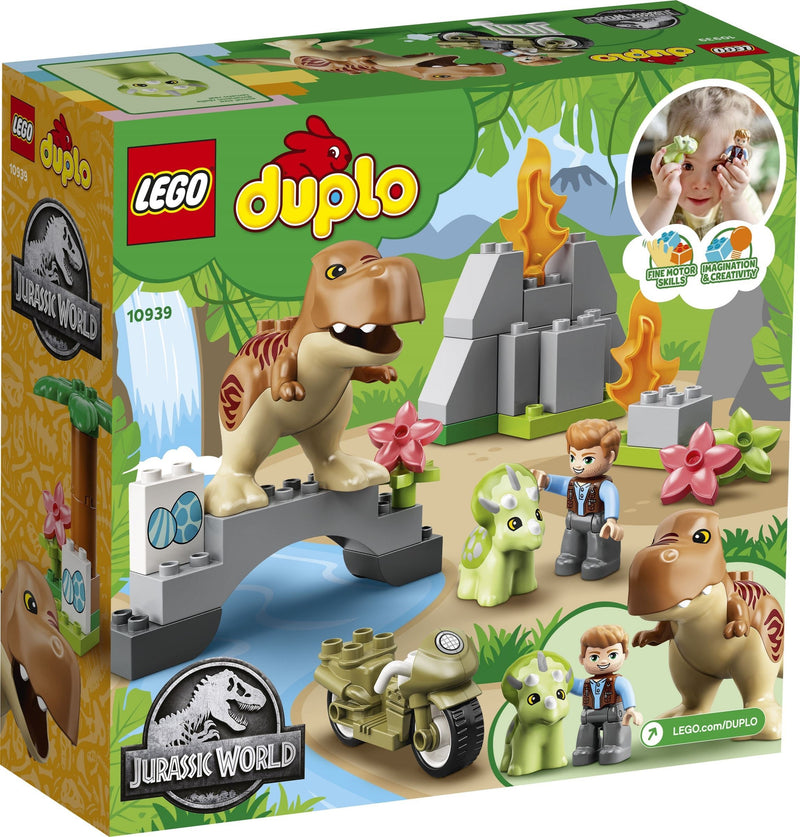 LEGO DUPLO Jurassic World T-rex and Triceratops Dinosaur Breakout 10939