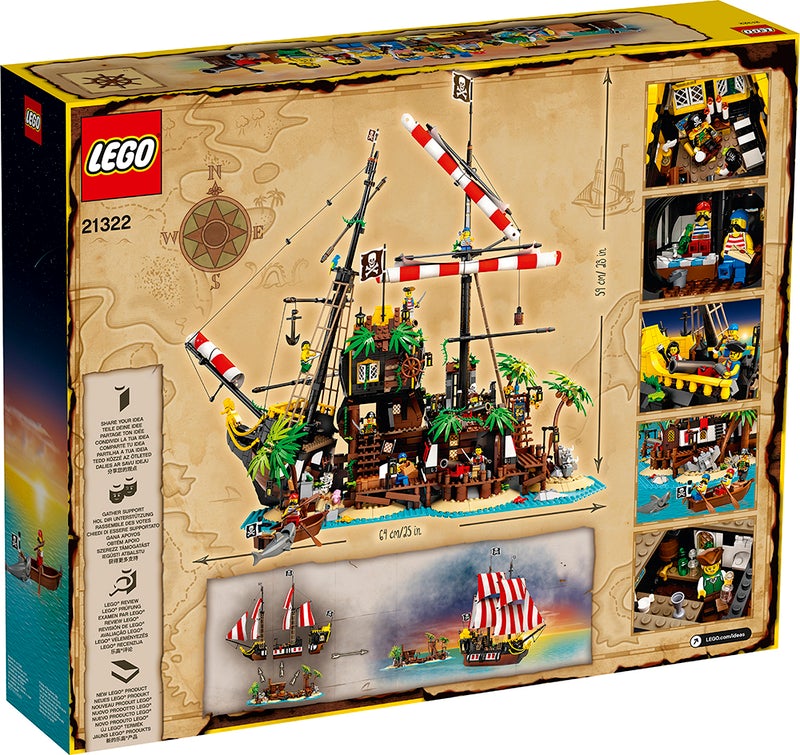 LEGO Ideas Pirates of Barracuda Bay 2in1 Ship and Shipwreck Island 21322