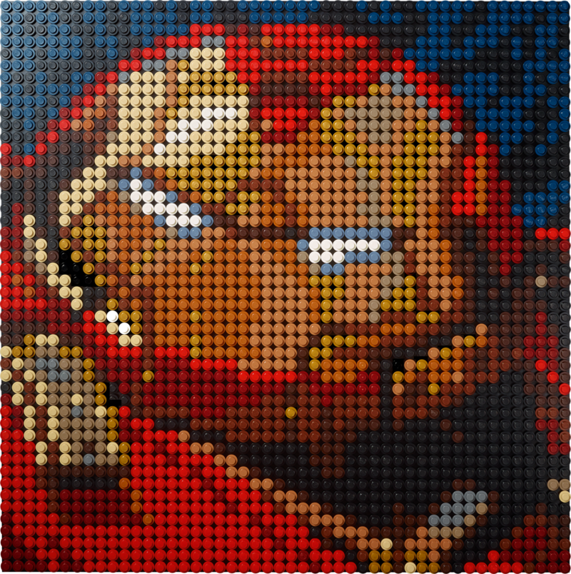 Lego Mosaic Lego Art Iron Man 31199 LEGO Art Marvel Studios Iron