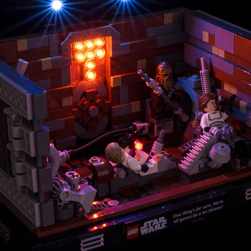 LEGO Death Star Trash Compactor Diorama
