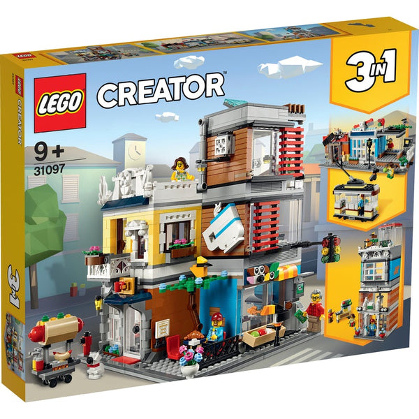 LEGO Creator 3-in-1 Townhouse Pet Shop & Cafe 31097