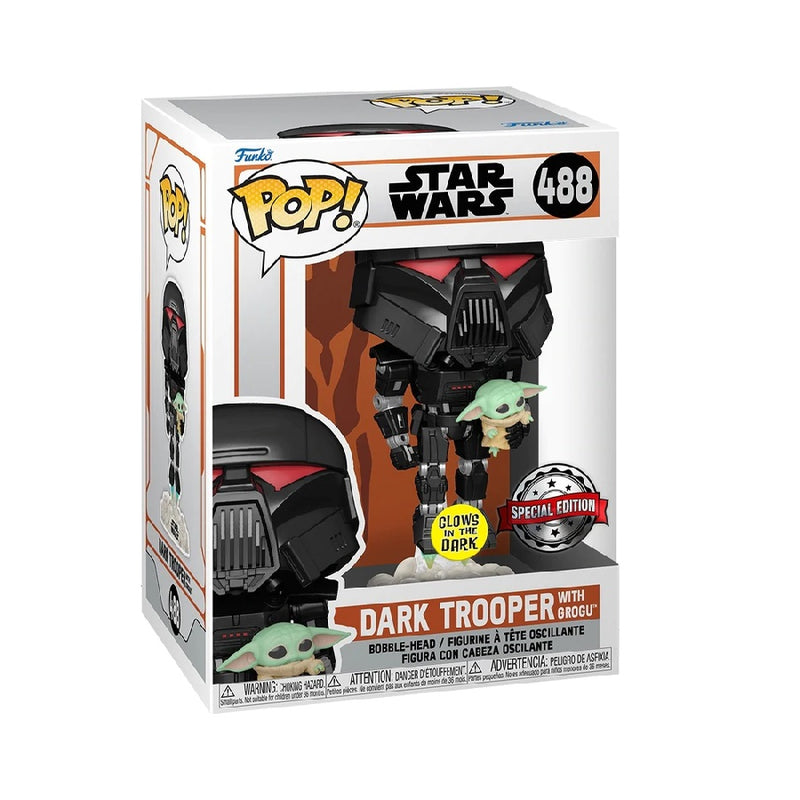 Star Wars: Mandalorian - Dark Trooper & Child GW Pop! RS