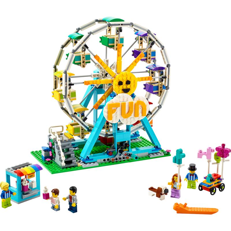 LEGO Creator 3in1 Ferris Wheel to Swing Boat or Bumper Cars Fairground 31119