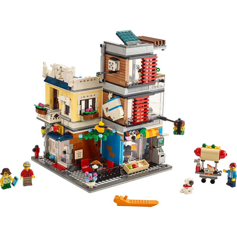 LEGO Creator 3-in-1 Townhouse Pet Shop & Cafe 31097